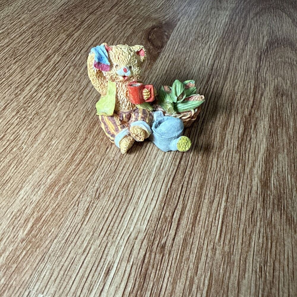 Cherished Teddies Miniature Teddy Bear Garden Vegetables Corn Rare